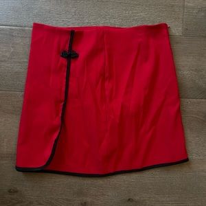 Vintage red mini skirt